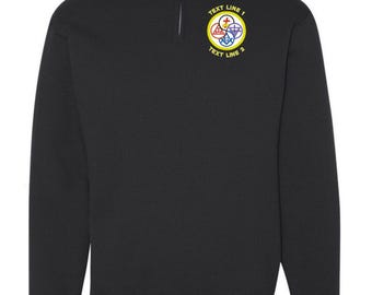 York Rite Embroidered 1/4 Zip Fleece Pull Over #908-995