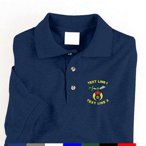 Shrine / Shriner Embroidered Sport / Polo Shirt  #795-P