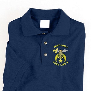 Shrine / Shriner Embroidered Polo Shirt  #788-P