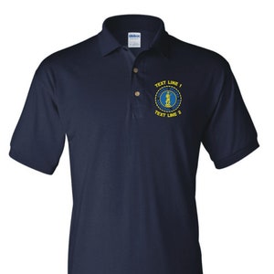 US Army National Guard Embroidered Polo Shirt  #959