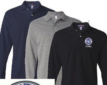 Embroidered Front Printed Back SECURITY /& STAFF Work Polo Shirts Small-4XL
