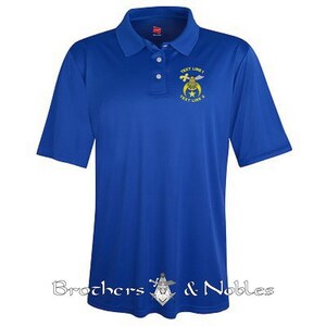 Shriner Embroidered Polyester Moisture Wicking Polo #788