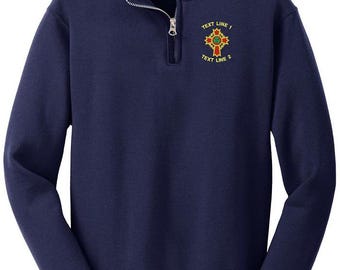 KCCH Knight Commanders Court of Honor 1/4 Zip 1/4 Zip Fleece Pull Over #870-995