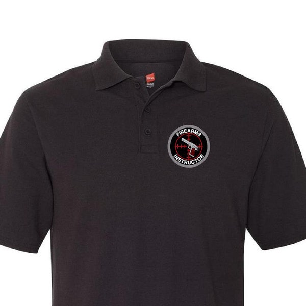 Firearms Instructor Embroidered Polo Shirt  #592-P