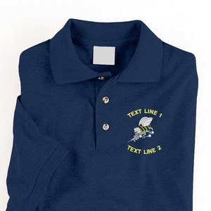US Navy Seabees Embroidered Polo Shirt  #902