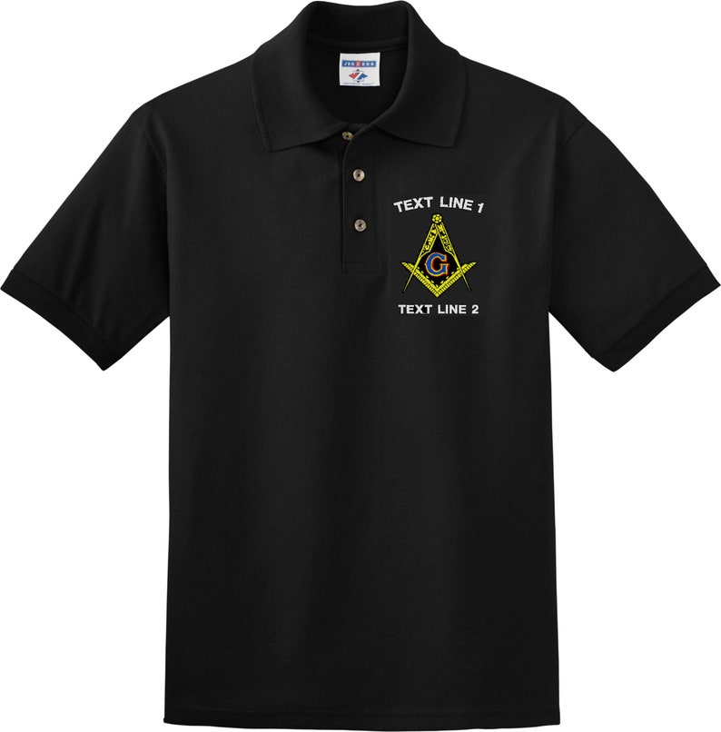 Custom Embroidered Masonic Lodge shirt Jersey Knit