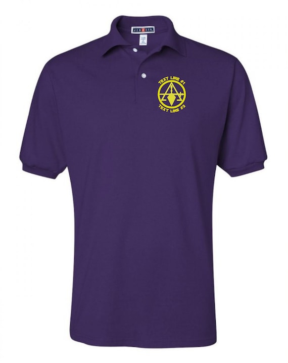 Cryptic Mason Freemason Embroidered Polo Shirt #778