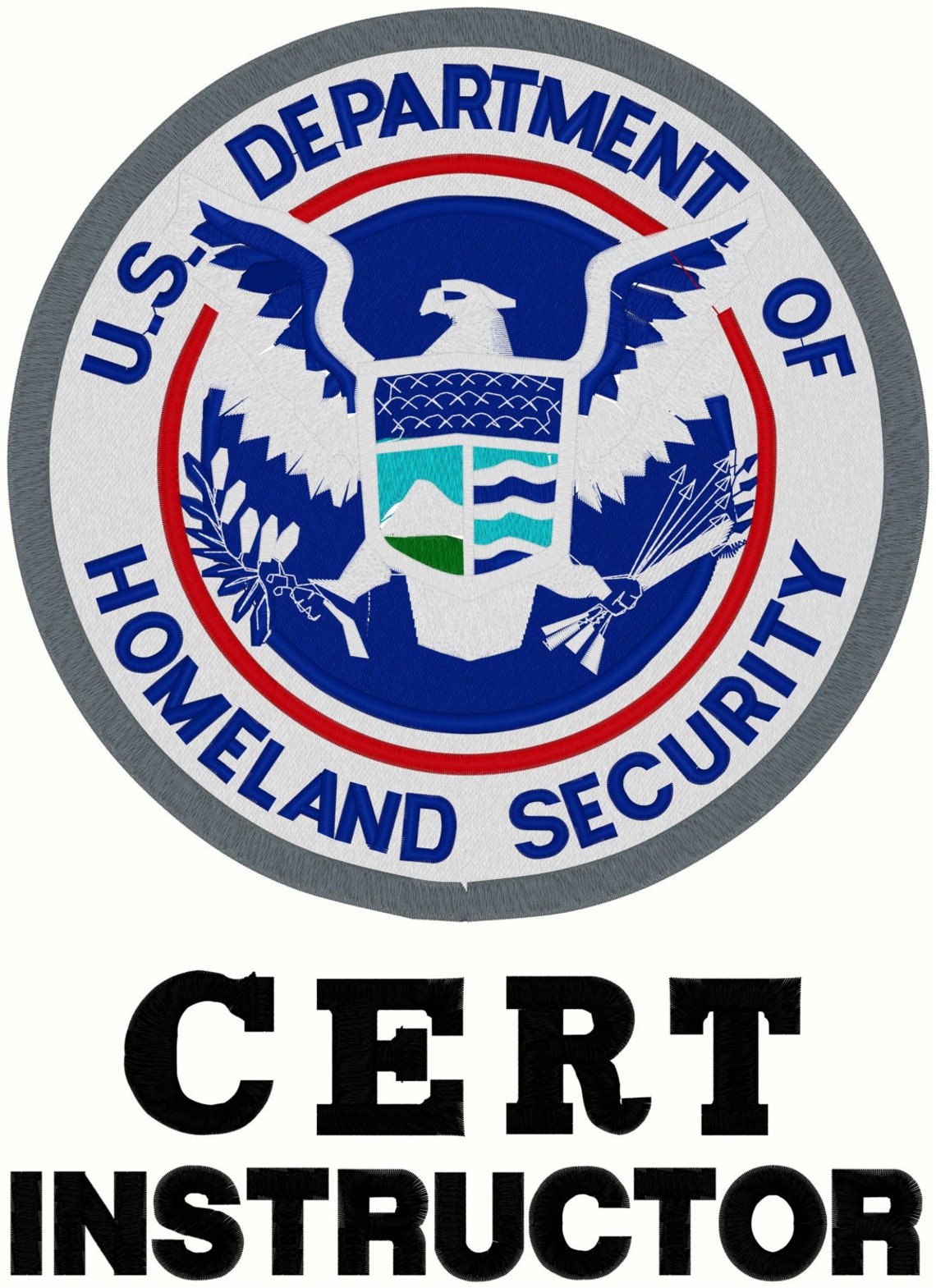 Dept. of Homeland Security CERT Instructor Embroidered Polo Etsy