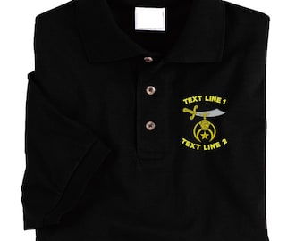 Shrine / Shriner Embroidered Polo Shirt  #088