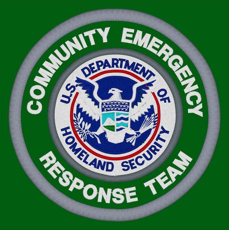CERT Team / Community Emergency Response Team Embroidered Dk. Etsy