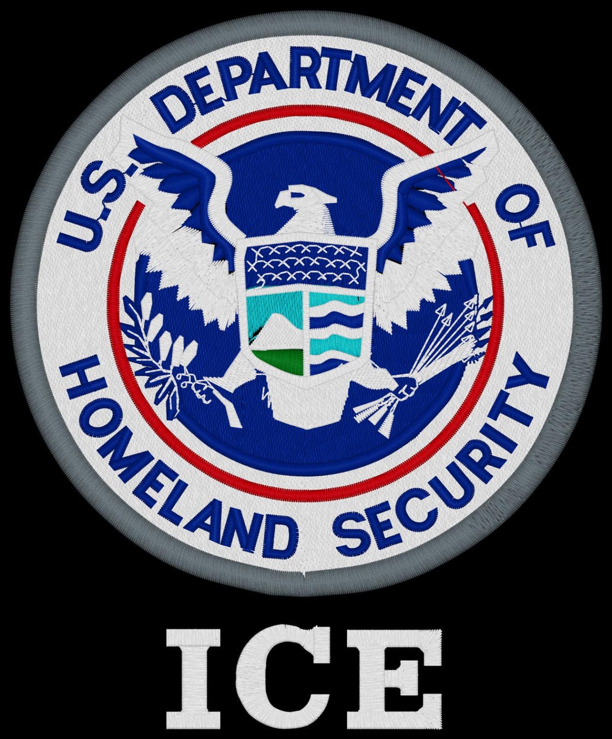 Homeland Security ICE Embroidered Polo Size Med.6XL | Etsy