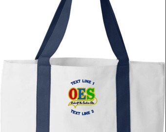 Eastern Star OES Embroidered Cruiser Tote #1058-7002