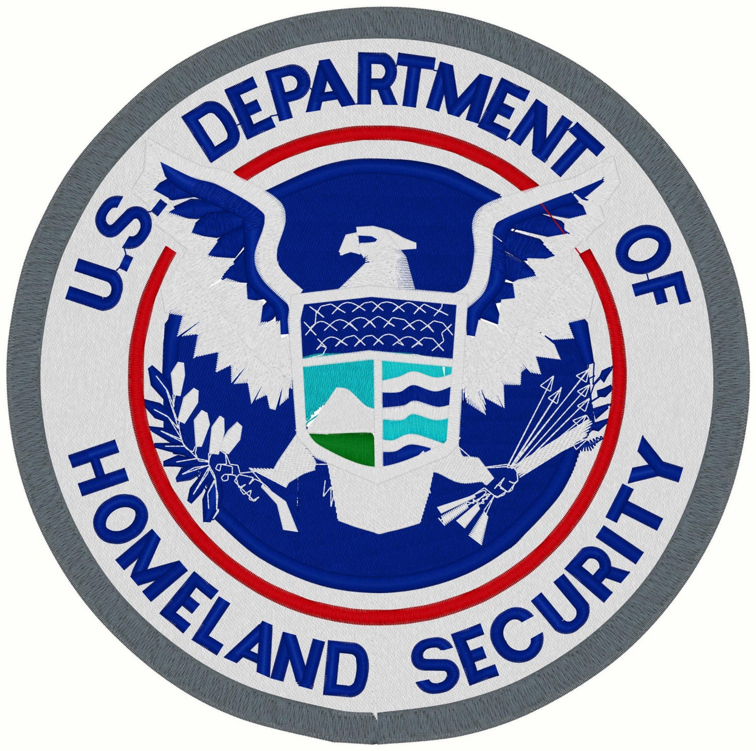 Homeland Security Long Sleeve Tee Shirt Embroidered M3X 220 Etsy