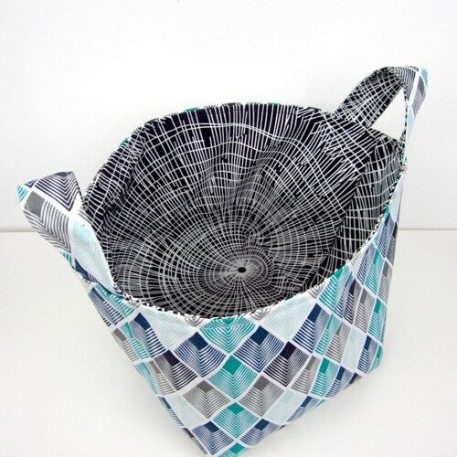 PDF Tutorial Reversible Fabric Storage Bag Etsy