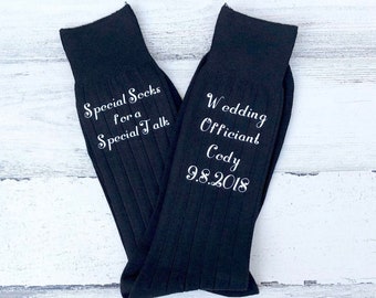 Officiant Socks - Special socks for a Special Talk- Wedding Officiant - Gift for Officiant - wedding socks