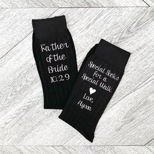 Father of the Bride Socks - Socks for the Wedding Day - Personalized Socks