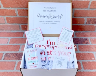 Paraprofessional gift Box - Personalized Teacher Gift - Teacher Gift Set with Shirt, Teacher Mug, and Bracelet - Para Team