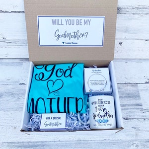 Godmother Box - Personalized Godmother Gift - Will you be My Godmother Box