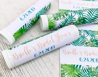 Lip Balm Labels Only / Chapstick Favors Bridal Shower / Baby Shower / Wedding Favors / Keep Save