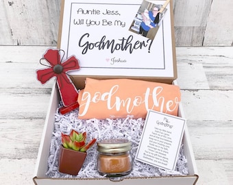 Godmother Gift - Godmother Box - Godmother Proposal - Personalized Godmother Gift - Will you be My Godmother Box