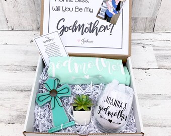 Godmother Gift - Godmother Box - Godmother Proposal - Personalized Godmother Gift - Will you be My Godmother Box