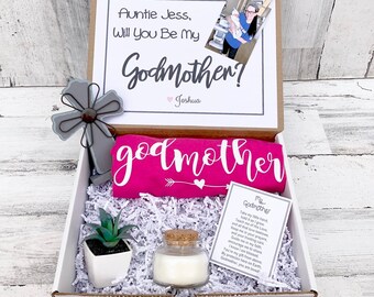 Godmother Gift - Godmother Box - Godmother Proposal - Personalized Godmother Gift - Will you be My Godmother Box