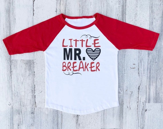 Toddler Valentine Shirts - Raglan Sleeves - Red and White Valentine - Little Mr Heart Breaker - Sorry Girls Mommy is my Valentine