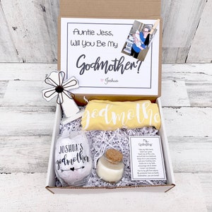 Godmother Gift - Godmother Box - Godmother Proposal - Personalized Godmother Gift - Will you be My Godmother Box