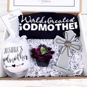 Godmother Gift - Godmother Box - Godmother Proposal - Personalized Godmother Gift - Will you be My Godmother Box