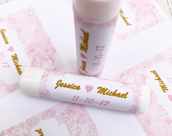 Lip Balm Labels Only / Chapstick Favors Bridal Shower / Baby Shower / Wedding Favors / Keep Save