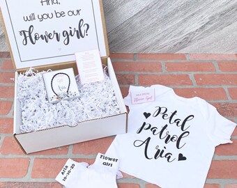 Flower Girl Gift Set - Flower Girl Proposal - Will you be my Flower Girl - Gift Box