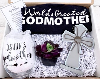 Godmother Gift - Godmother Box - Godmother Proposal - Personalized Godmother Gift - Will you be My Godmother Box