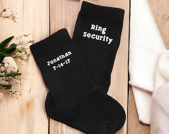 Socks for the ring bearer - ring security - cute gift for the ring bearer - personalized Sock gifts