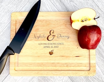 Wood Engraved Custom Cutting Board - Chef Gift - GeeGee’s Kitchen- Personalized Cutting Board