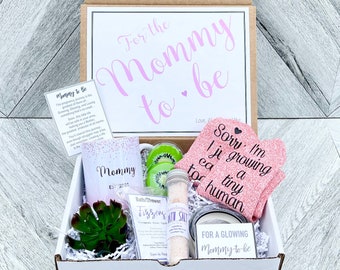 Mommy to Be Gift Set - New Mommy Spa Set - Growing a Tiny Human -  Soon to be Mommy Gifts