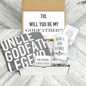 Godfather Box - Uncle Legend Personalized Godfather Gift - Will you be My Godfather Proposal Box