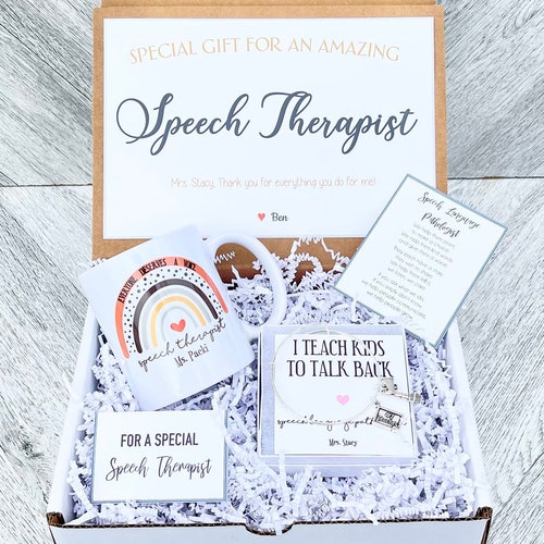 Speech Therapist Gift Box Personalized Speech Language Etsy