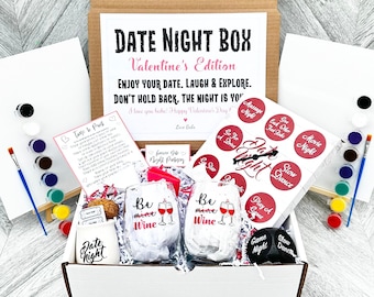 Date Night Box - Valentine's Day Gift - Date Idea - Date Night in a Box - Paint Night Date Night - Wine Night - Wine Time