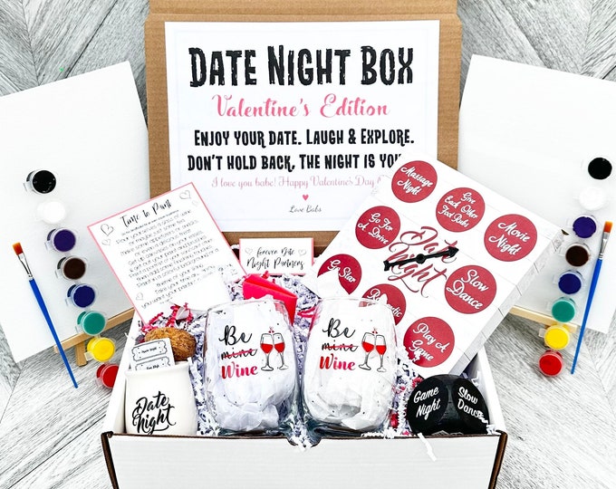 Valentine's Date Night Box: Paint Night & Wine Time