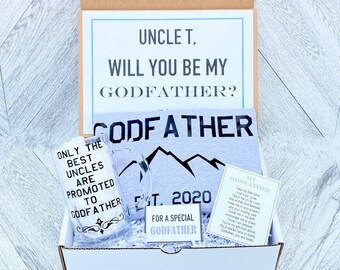 Godfather Box - Personalized Godfather Gift - Will you be My Godfather Box