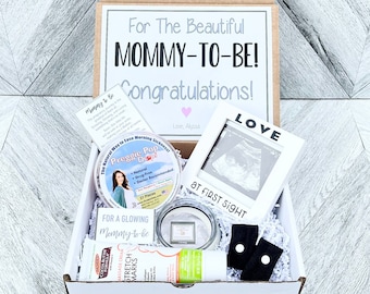 Mommy to Be Gift Set - New Mommy Spa Set - Love at First Sight Sonogram Gift -  Soon to Be Mommy Gift Set