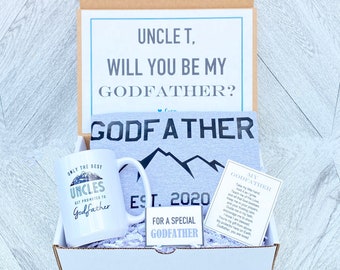 Godfather Box - Personalized Godfather Gift - Will you be My Godfather Box