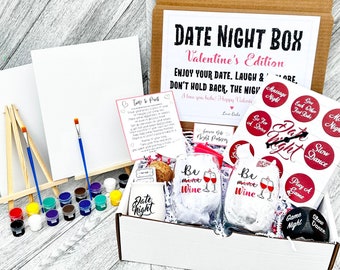 Date Night Box - Valentine's Day Gift - Date Idea - Date Night in a Box - Paint Night Date Night - Wine Night - Wine Time