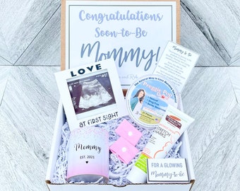 Mommy to Be Gift Set - New Mommy Sonogram Box Set - New Mom Relaxation Box -  Soon to Be Mom to Be Gifts