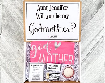 Godmother Gift - Godmother Box - Godmother Proposal - Personalized Godmother Gift - Will you be My Godmother Box