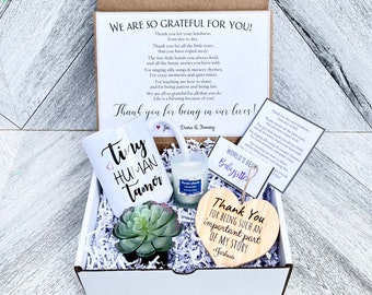 Babysitter Gift - Baby Sitter Box - Tiny Human Tamer - Personalized babysitter Gift - Thank you for being a part of my journey