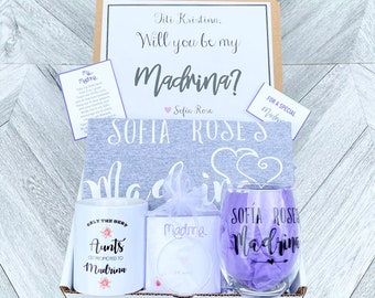 Madrina Gift - Madrina Box - Madrina Proposal - Personalized Madrina Gift - Will you be My Madrina Box