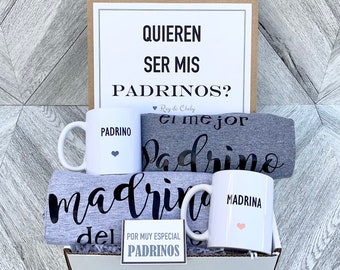 Padrinos Box - Personalized Padrino and madrina Gift - Will you be My padrinos Box