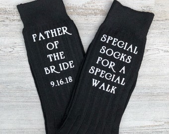 Special Socks for a Special Walk - Socks for the Wedding Day - Father of the Bride Socks