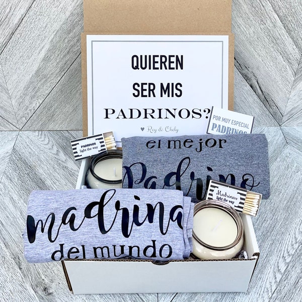 Padrinos Box - Personalized Padrino and madrina Gift - Will you be My padrinos Box